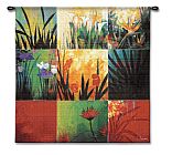 Tapestry_ Tropical Nine Patch (iii) by Don Li-Leger